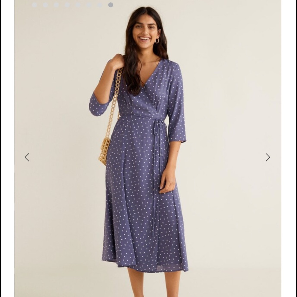 Mango polkadot dress